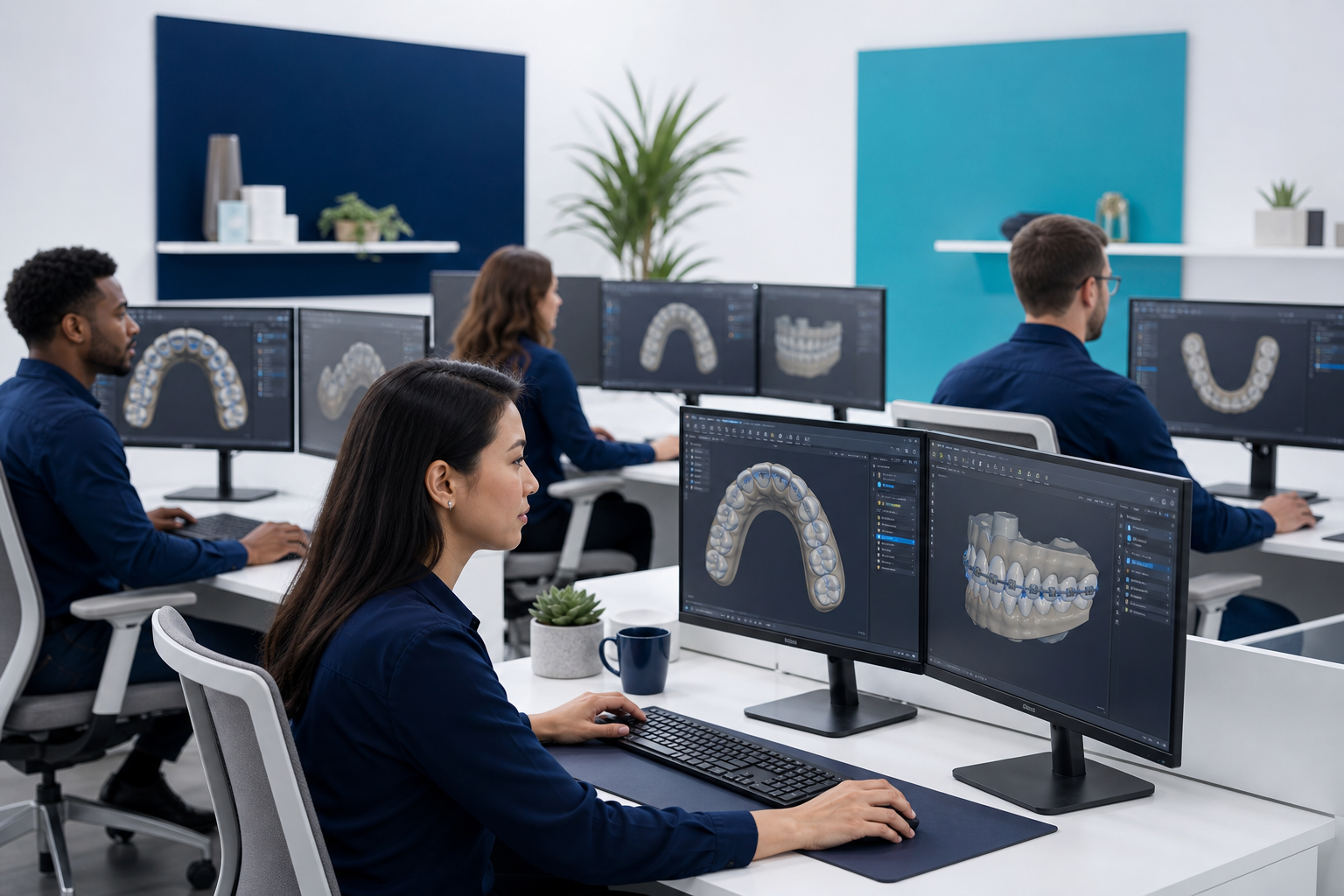 Professional digital orthodontic planning collaboration